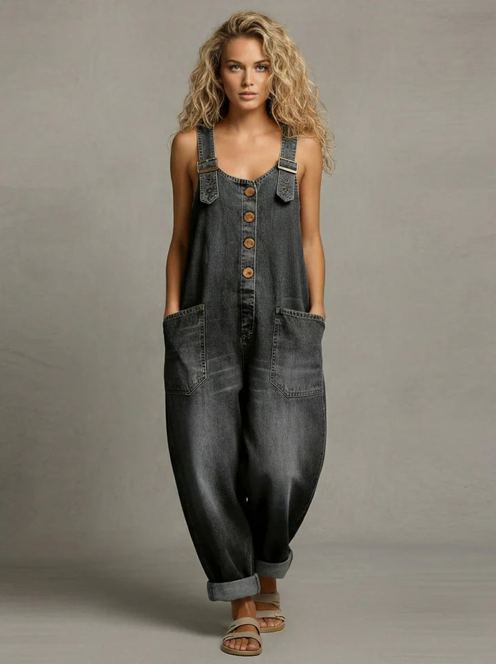 Lejla - Elegant Denim Jumpsuit with Pockets