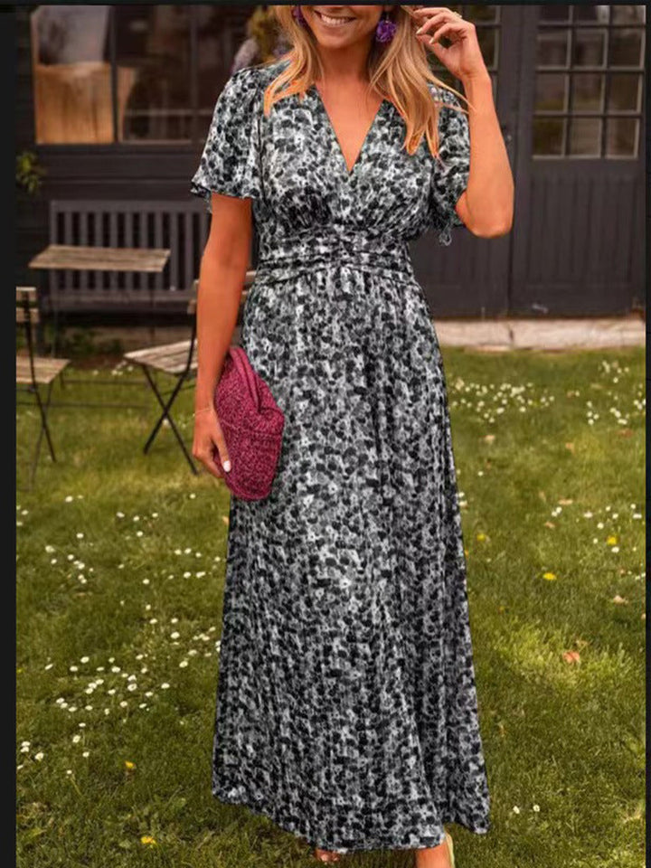 Elina – Long Flowing Floral Dress