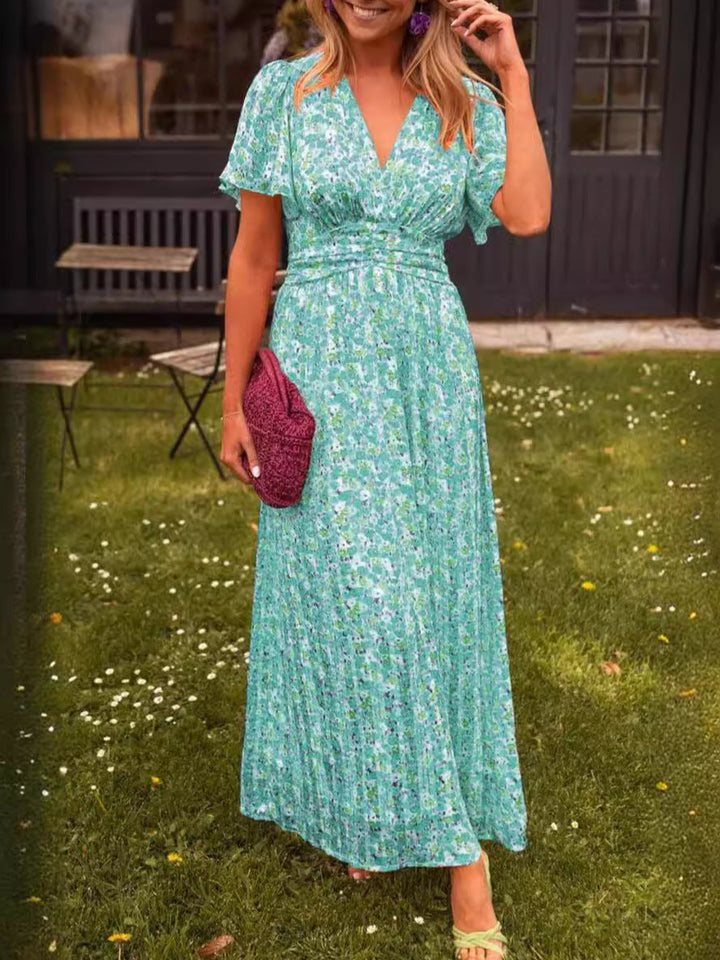 Elina – Long Flowing Floral Dress