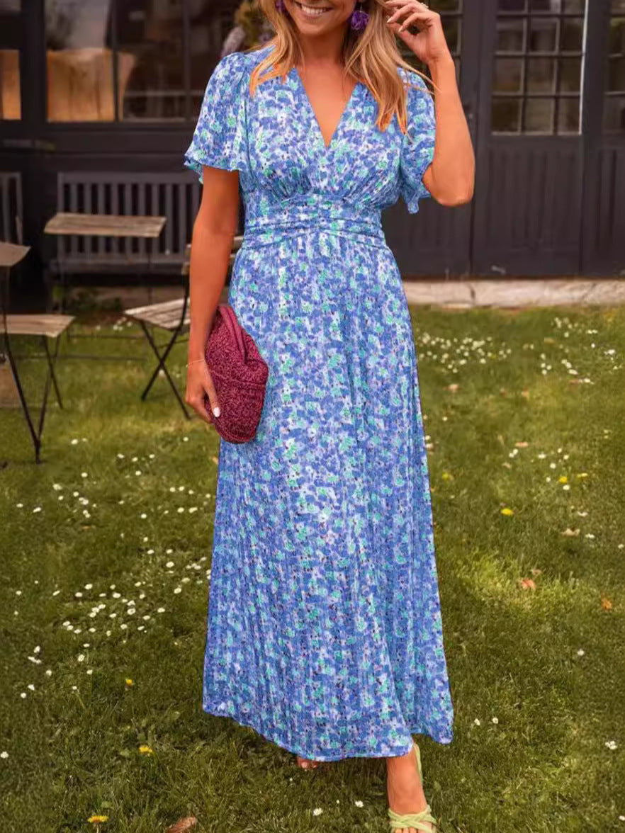 Elina – Long Flowing Floral Dress