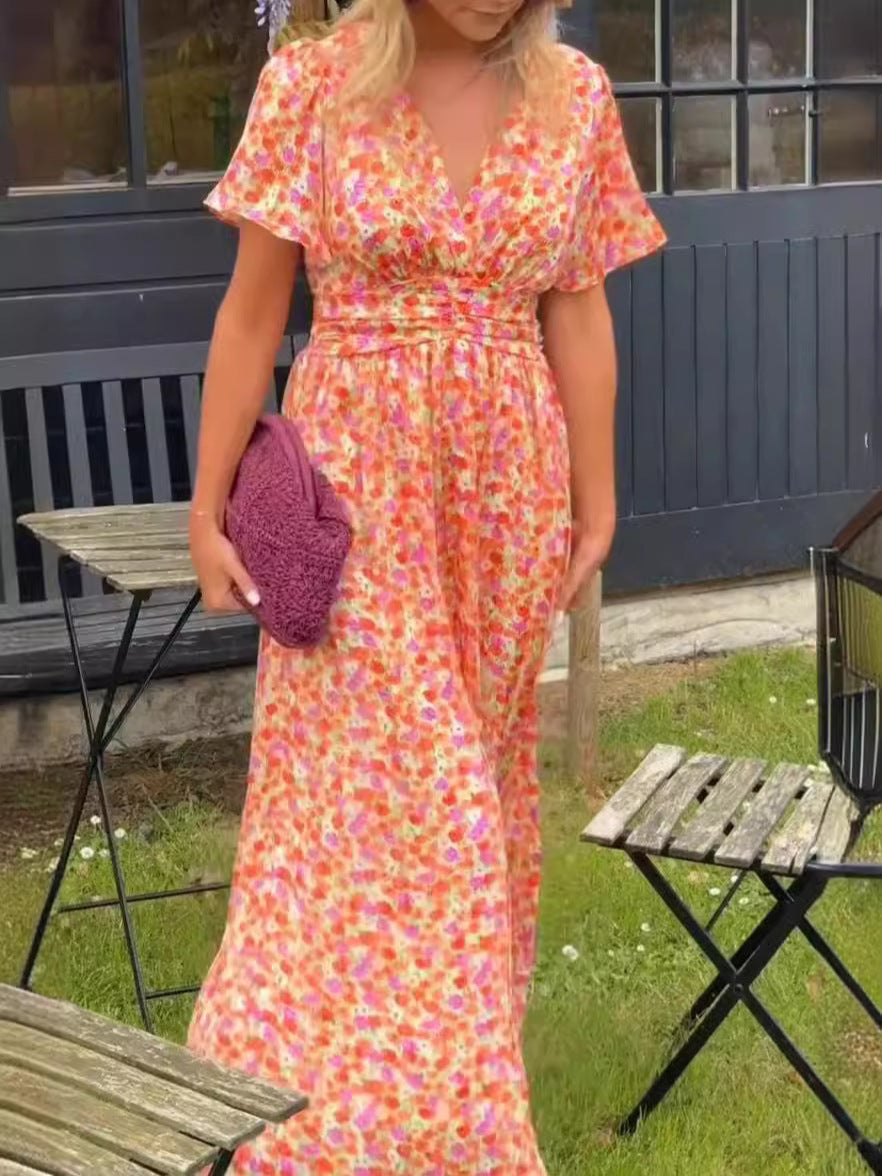 Elina – Long Flowing Floral Dress
