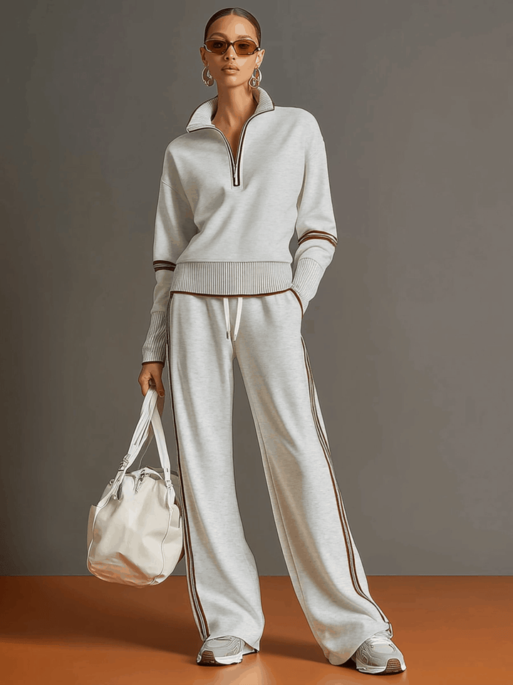 Marietta | Set with Blouse and Wide-Leg Pants