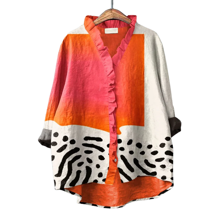 Melinda™ | Elegant Summer Linen Blouse