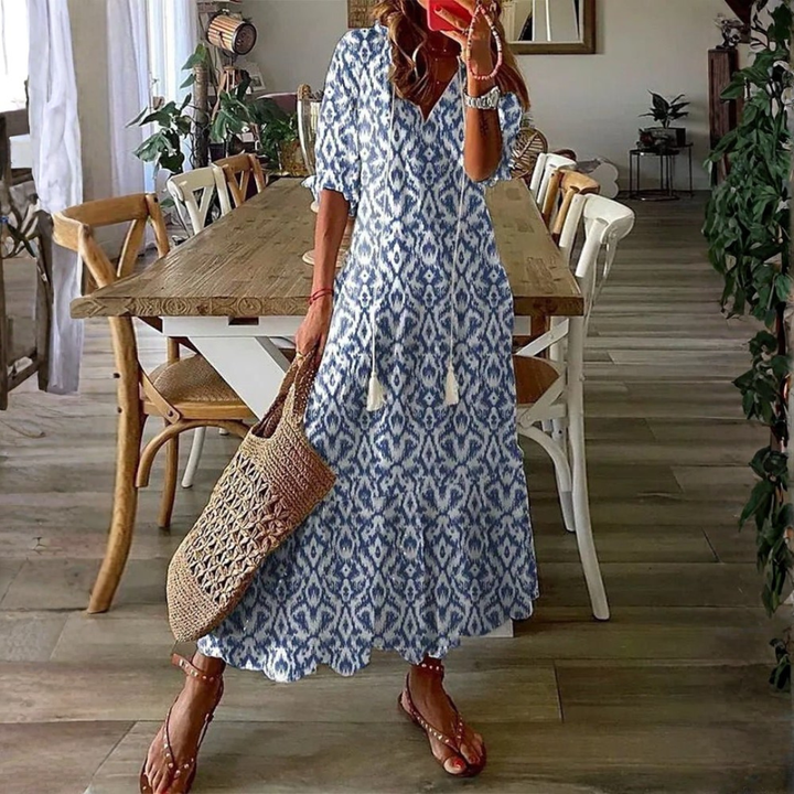 Luna | Effortless Boho Style Midi Dress