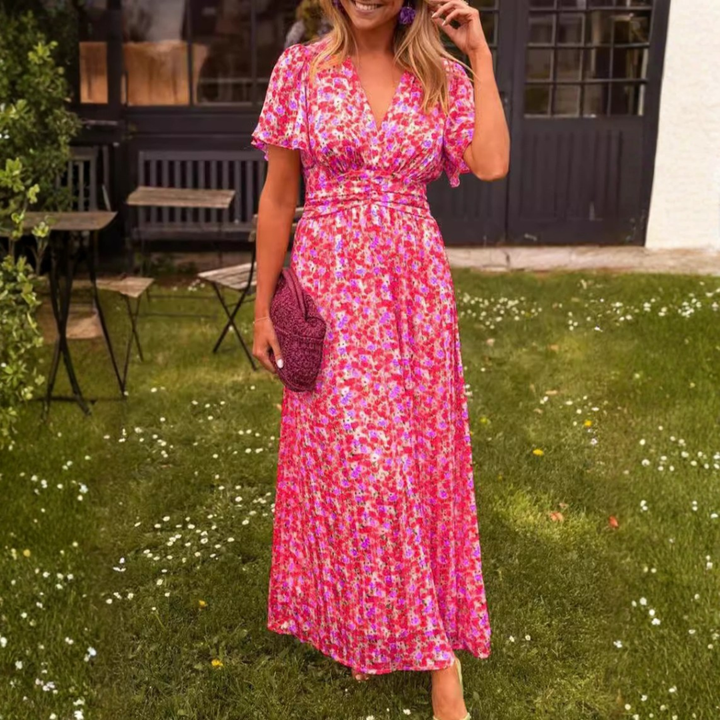 Elina – Long Flowing Floral Dress