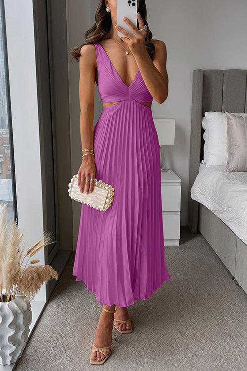 Bellezza Dress | Pleated Maxi Dress for Occasions