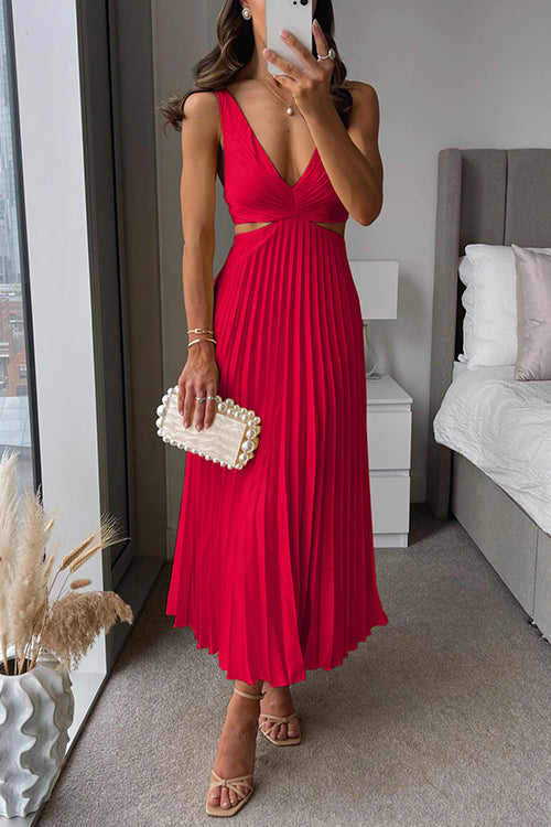 Bellezza Dress | Pleated Maxi Dress for Occasions