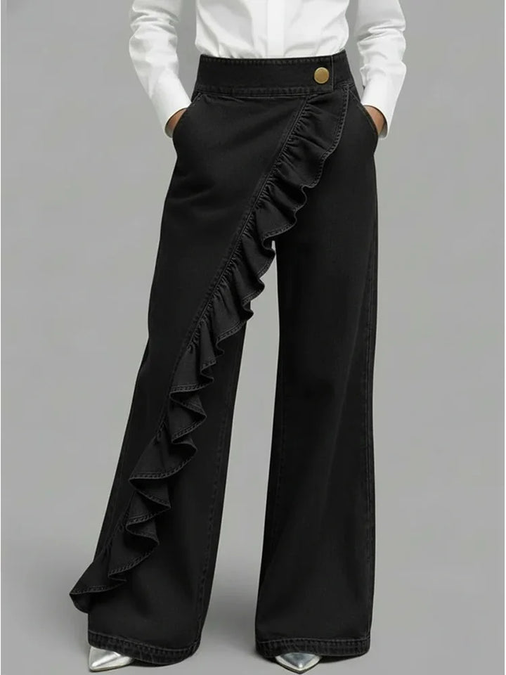 Linda | Wide and Comfortable Denim Pants