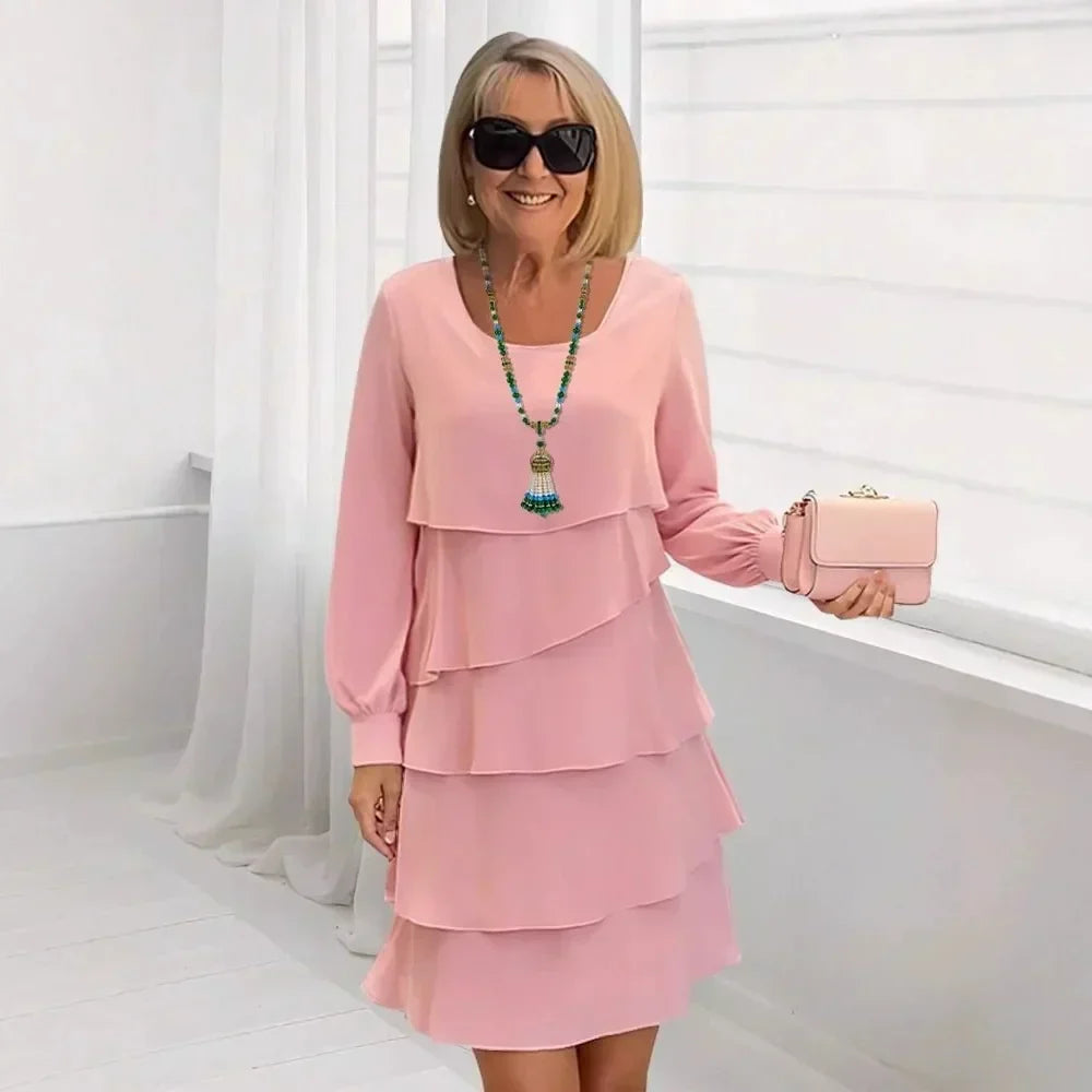 Margaret | Elegant Ruffled Maxi Dress