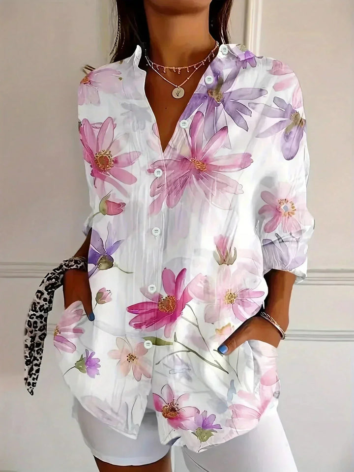 Rina™ | Blouse with Colorful Print