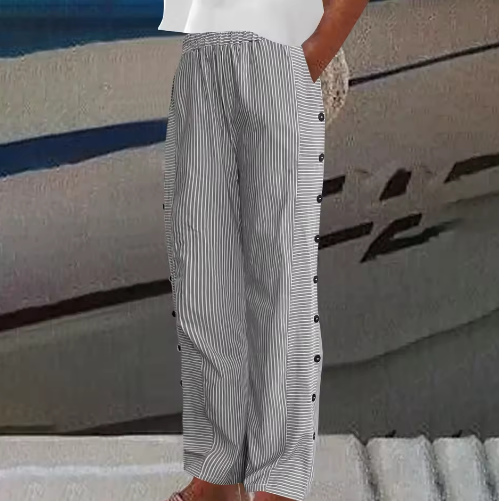 Sia | Comfortable Striped Casual Pants