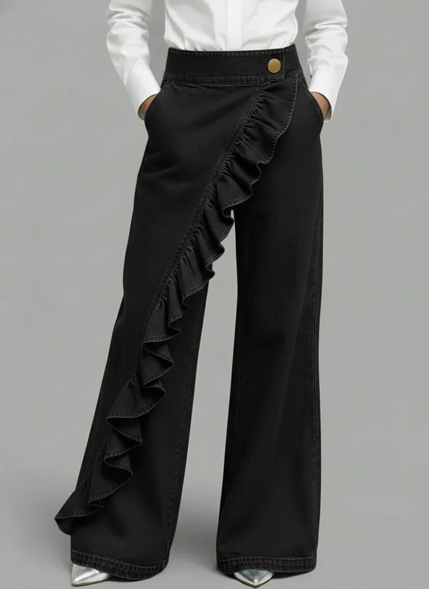 Linda | Wide and Comfortable Denim Pants