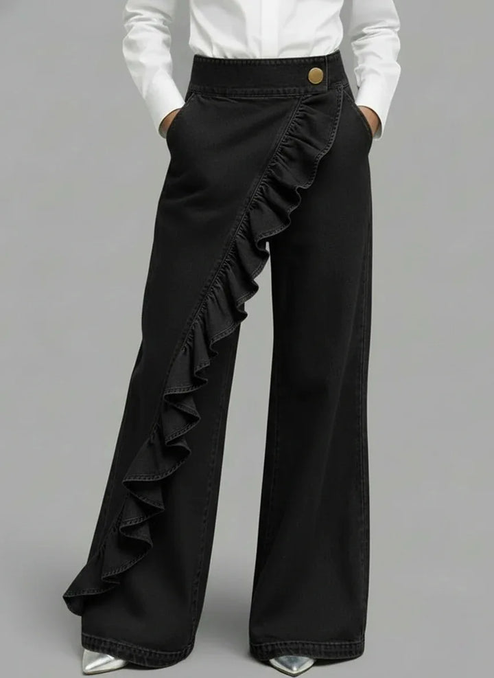 Linda | Wide and Comfortable Denim Pants