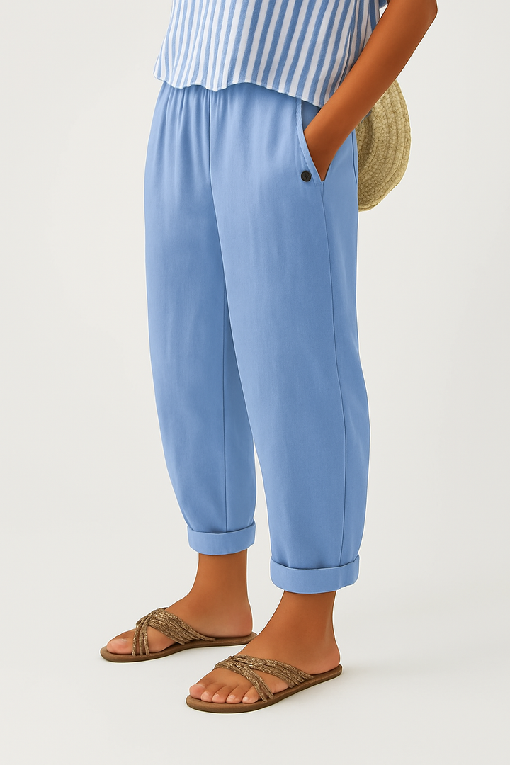 Romina™ | Linen and Cotton Pants, Timeless Style