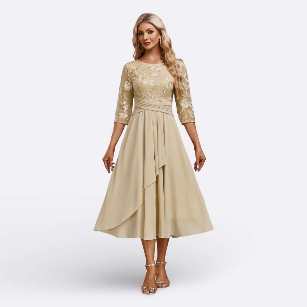 Mariana - Short Sleeve Lace Dress