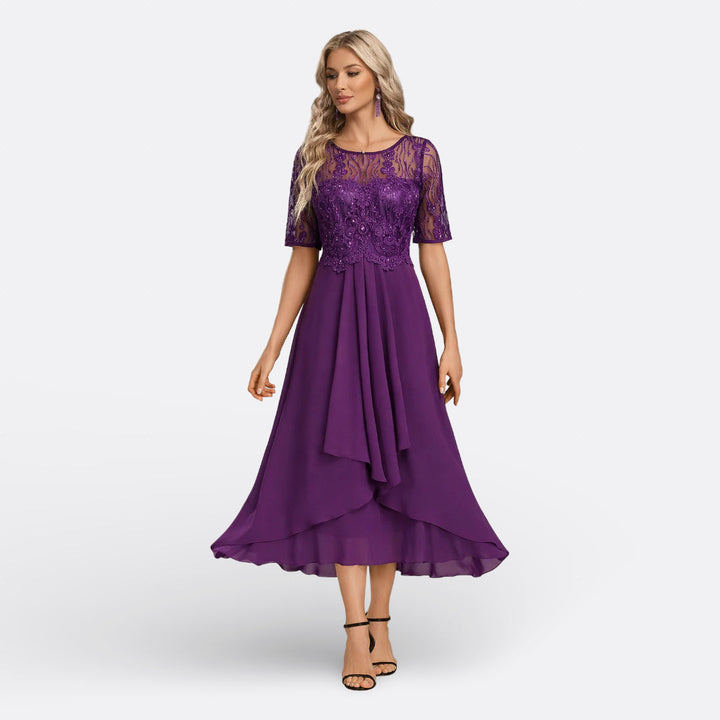 Mariana - Short Sleeve Lace Dress