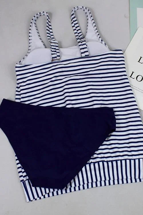 Puerto | Flattering Striped Swim Set