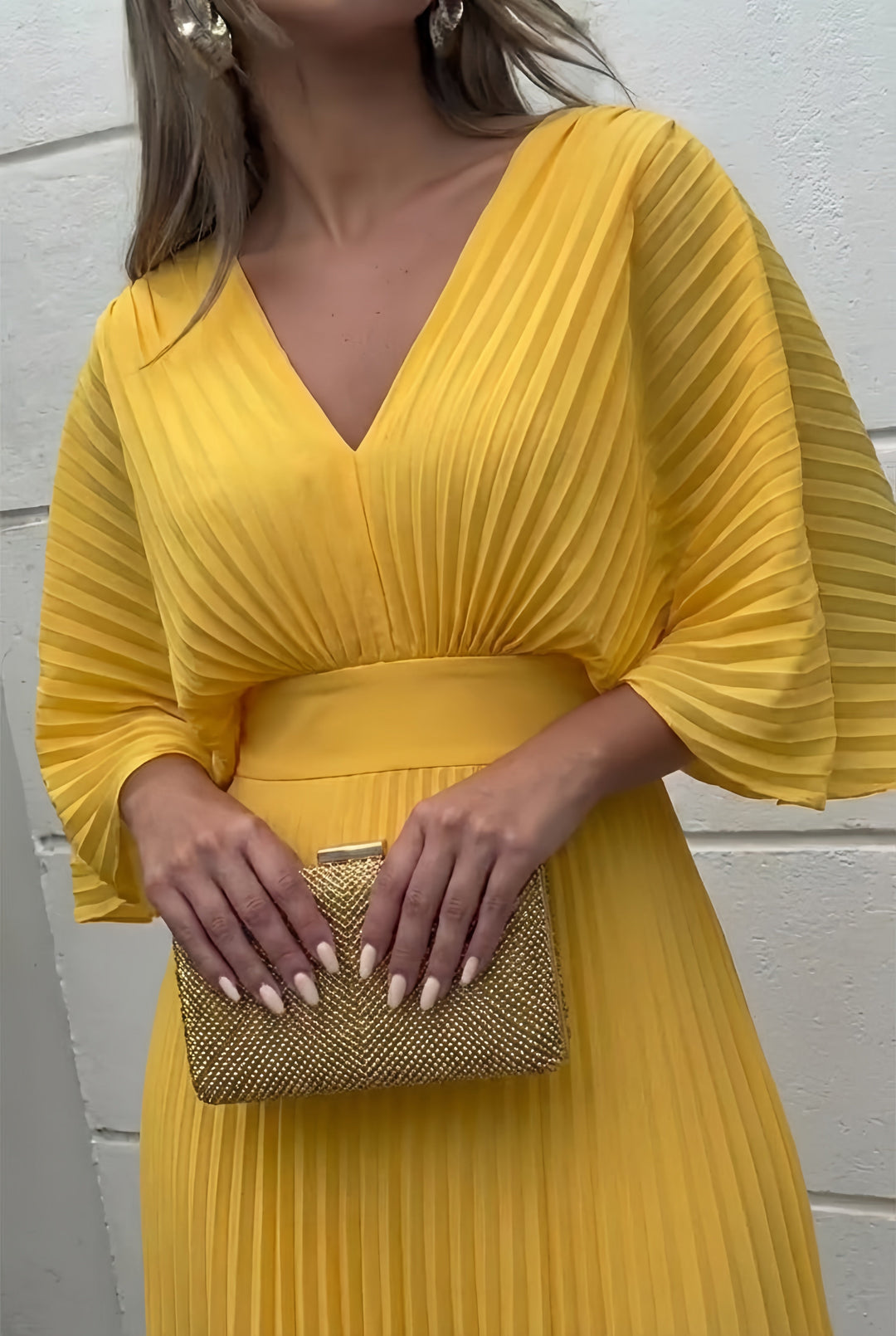 Stephanie™ | Elegant Pleated Maxi Dress