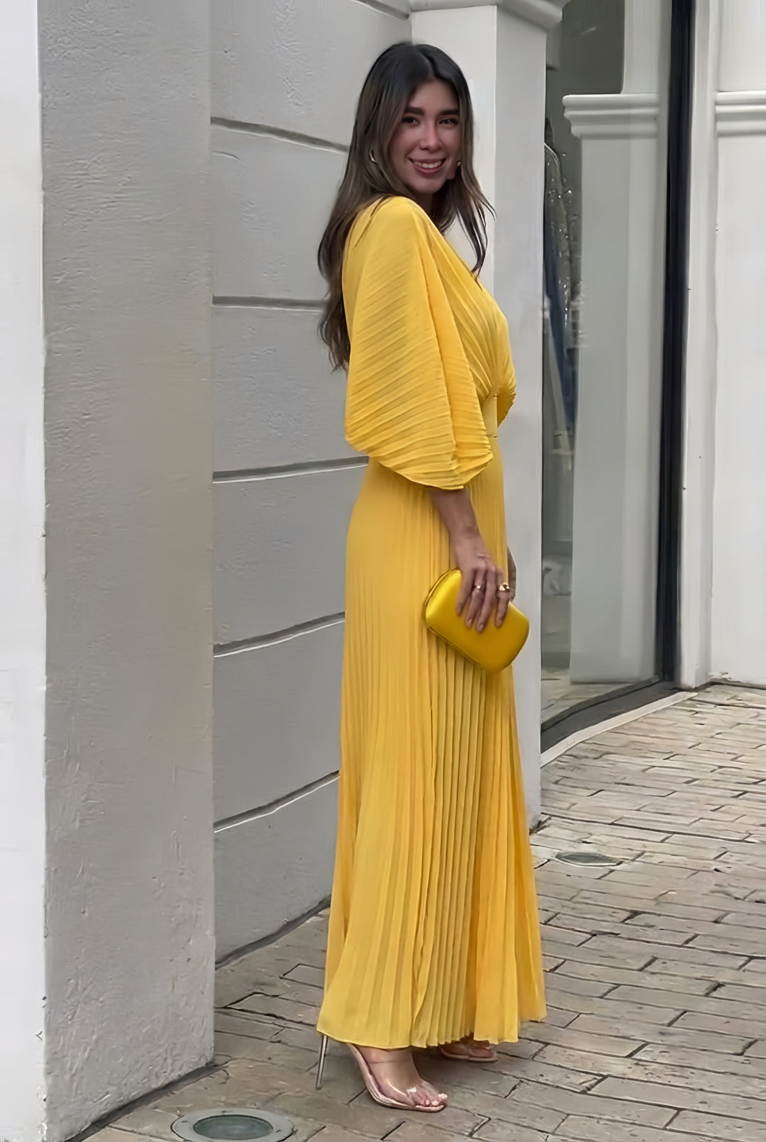 Stephanie™ | Elegant Pleated Maxi Dress