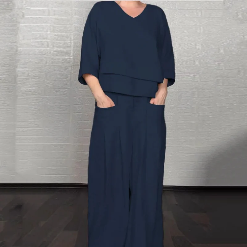 Isabel™ | Casual Linen-Cotton Two-Piece Set
