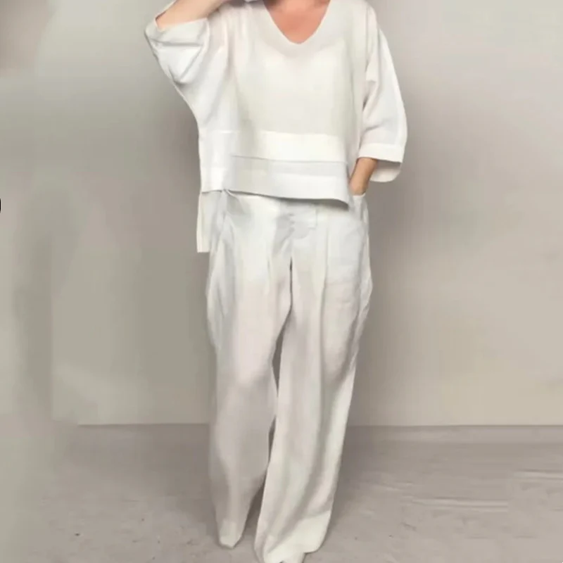 Isabel™ | Casual Linen-Cotton Two-Piece Set