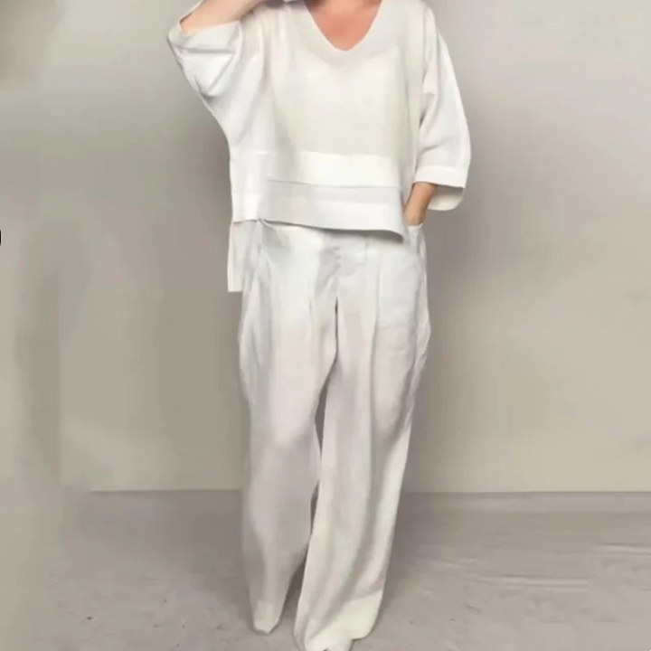 Isabel™ | Casual Linen-Cotton Two-Piece Set