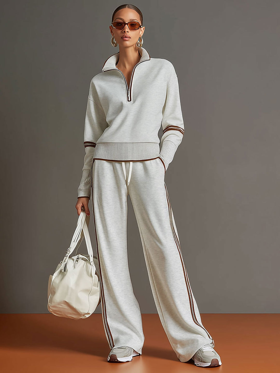 Marietta | Set with Blouse and Wide-Leg Pants