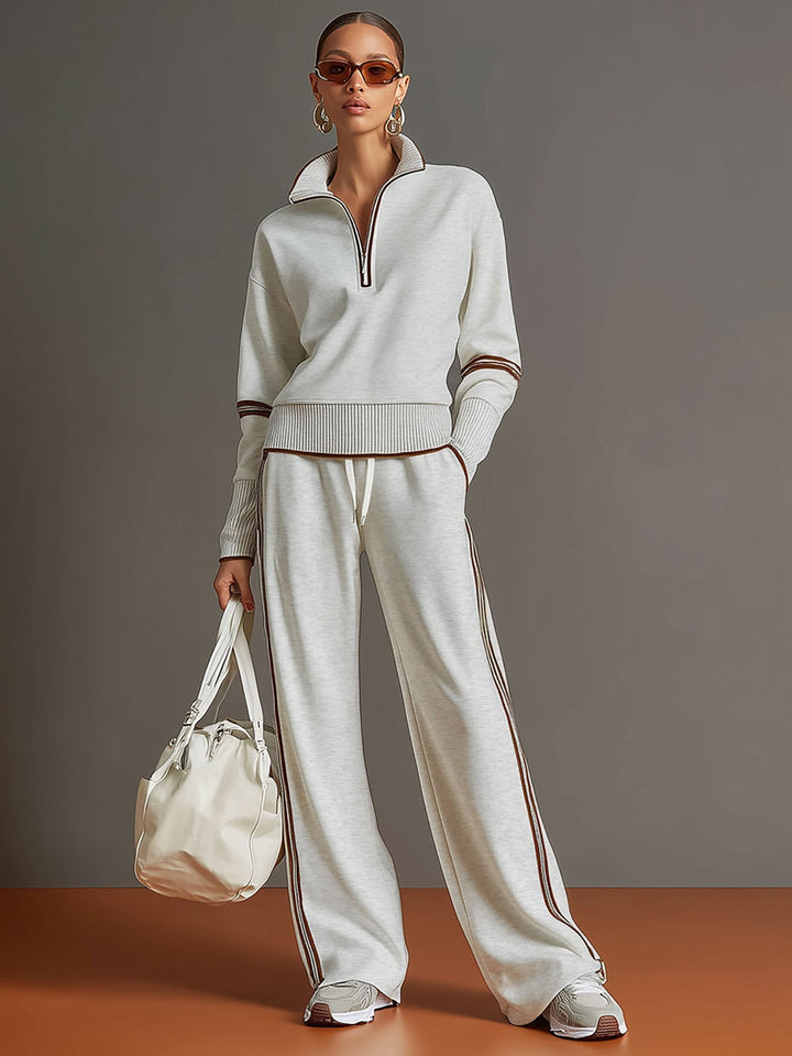 Marietta | Set with Blouse and Wide-Leg Pants