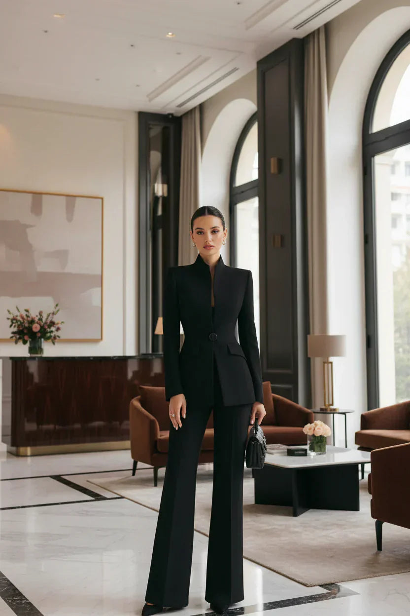 Gia | Blazer set with palazzo pants