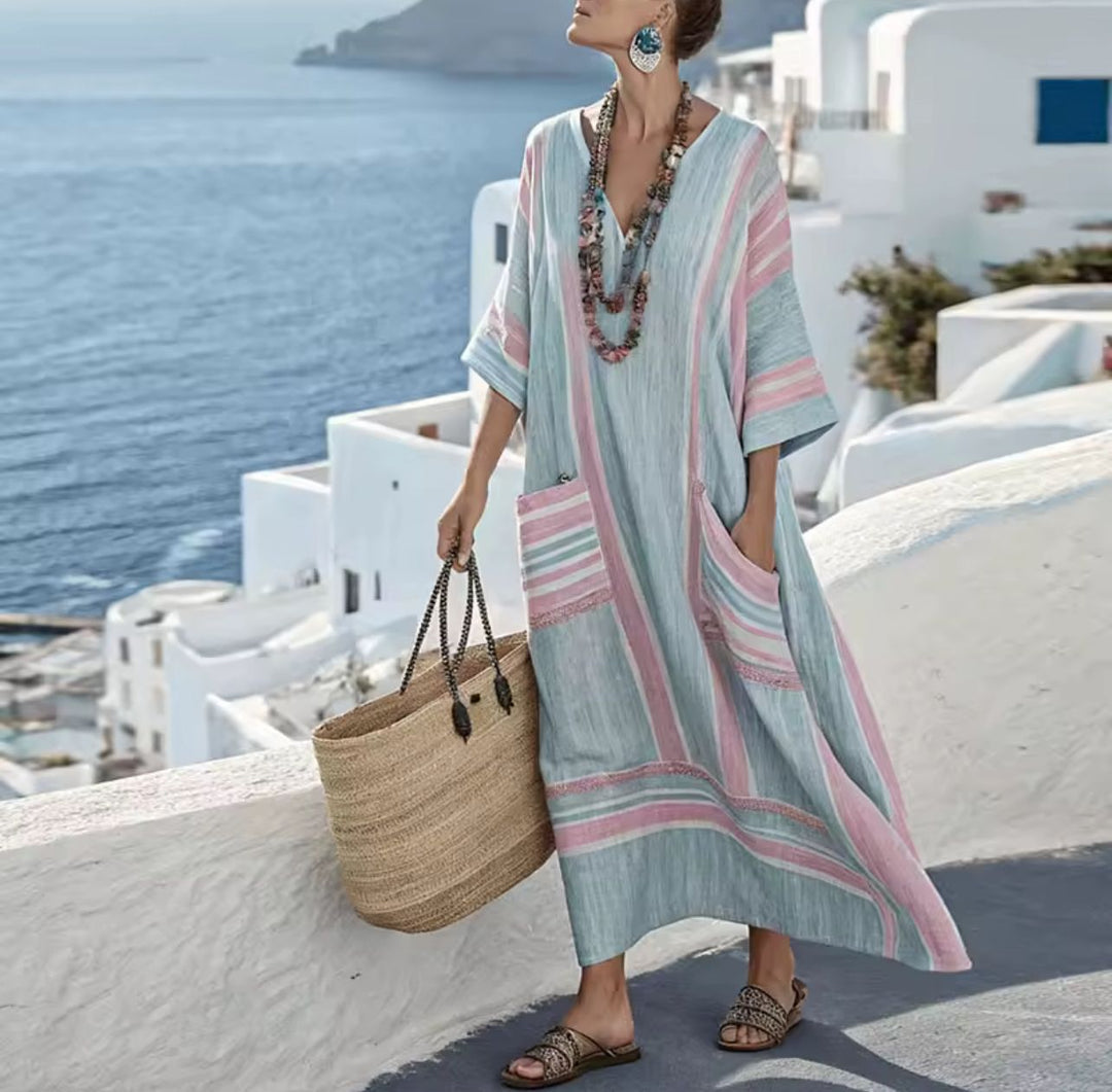 Elegant Mary - Long Beach Dress for a Trendy Summer Look