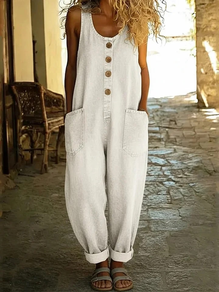Lenna – Vintage Cotton Denim Overalls