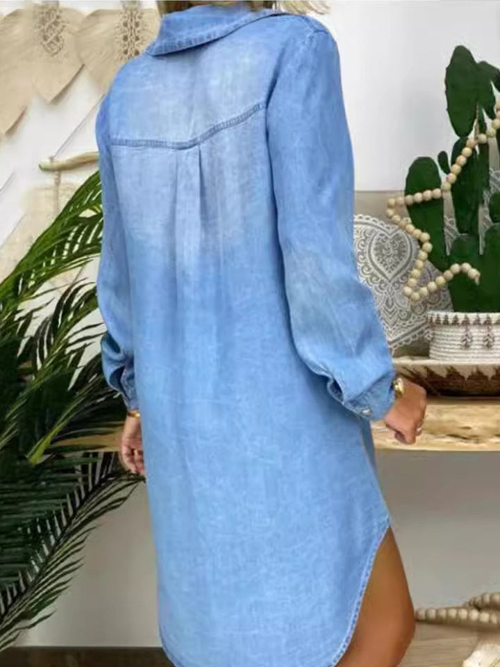 Women | Elegant and Casual Denim Shirt Dress