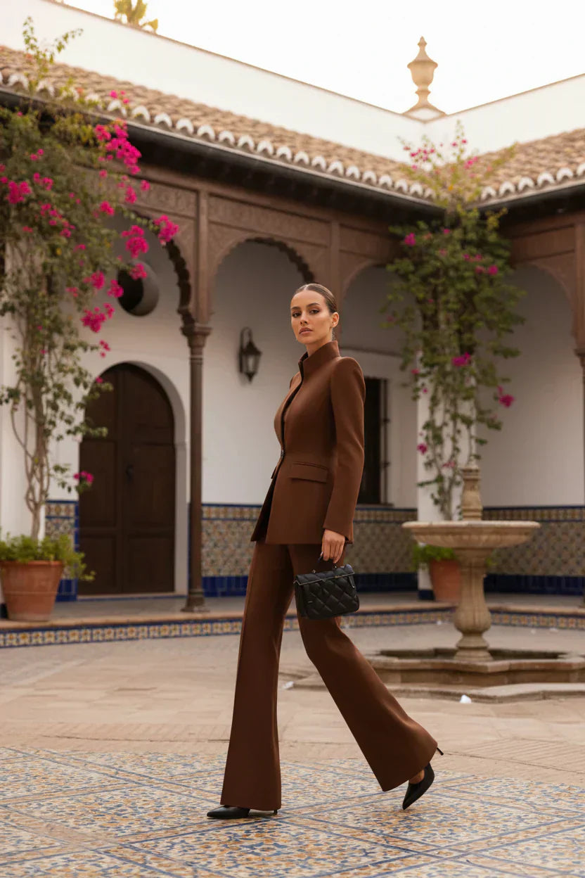 Gia | Blazer set with palazzo pants